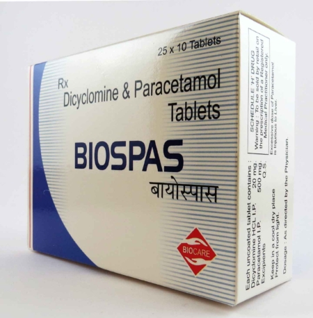 Biospas Tablets Package Front