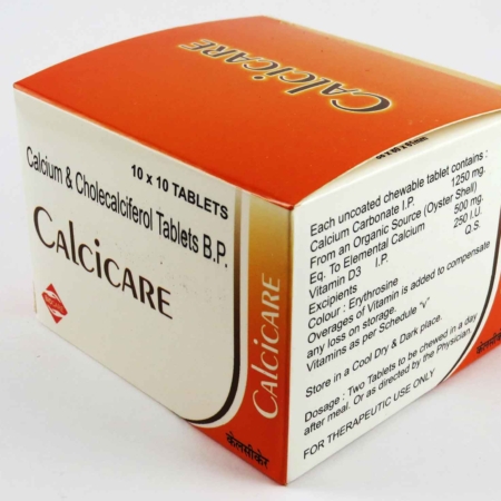 Calcicare Tablets Package 3D