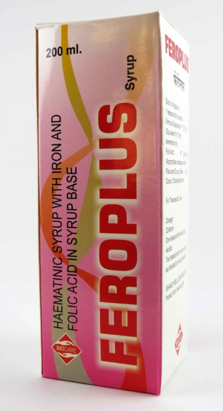 Feroplus Syrup 200ml Package Slant