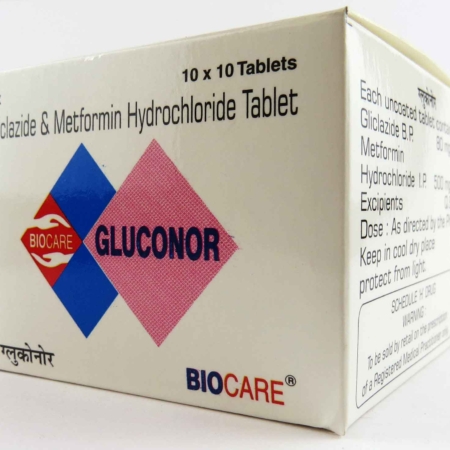 Gluconor Tablets Package Slant