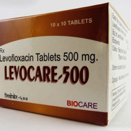 Levocare-500 Tablets Package Slant