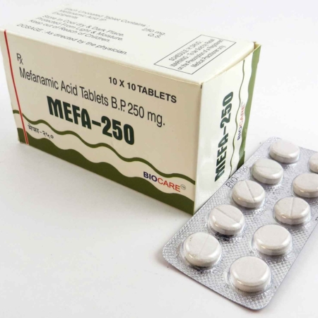 Mefa 250 Tablets Product and Package